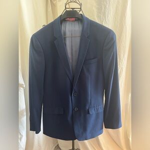 Topman brand, Navy colored suit jacket and pants.
